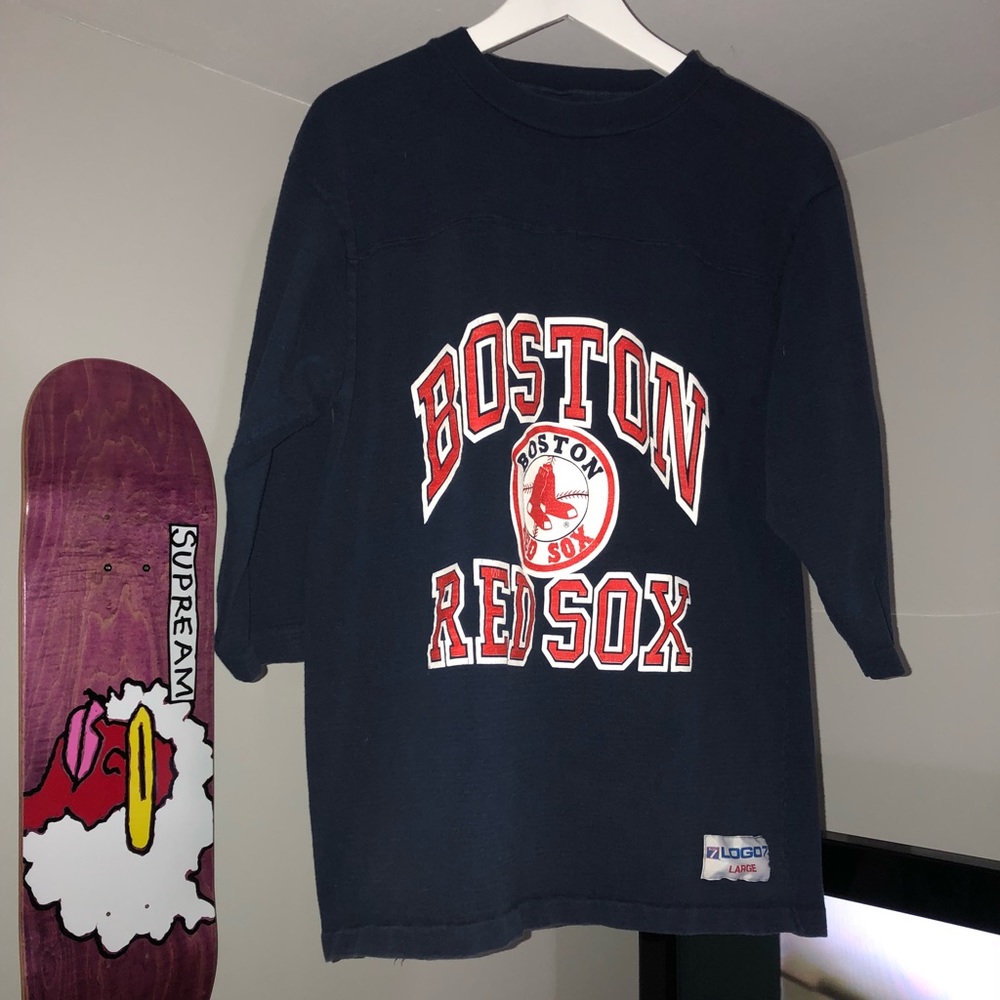 Vintage Logo 7  Boston Red Sox T-Shirt